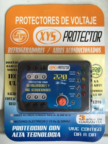 Protector Estabilizador Nevera Refrige 220v 30 Amp. Bornera.