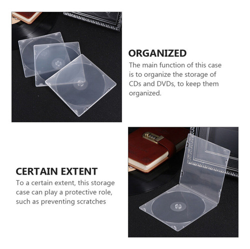 Estuche De 20 Piezas Para Cd, Caja De Almacenamiento De Dvd