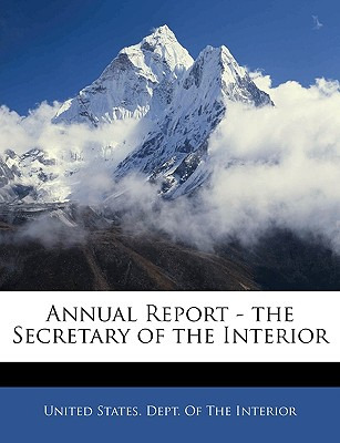 Libro Annual Report - The Secretary Of The Interior - Uni...