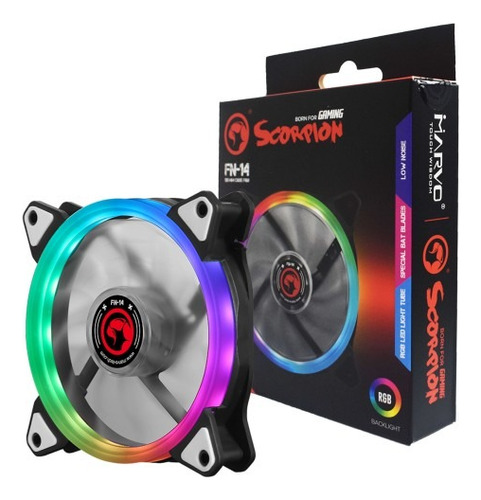 Ventilador Para Pc Fn-148 De 120mm Con Iluminación Rgb 