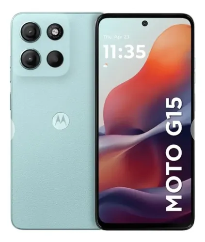 Motorola Moto G15 512 GB 12 GB de RAM (8+4) NFC Dual Sim azul celeste