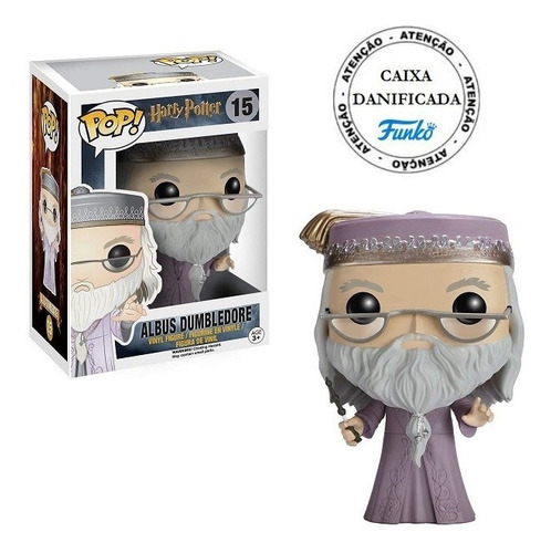 Boneco Pop Funko Harry Potter Albus Dumbledore Wand #15