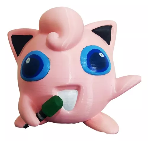 Jigglypuff Pokémon Estátua Decorativa Fofo E Leve Plástico