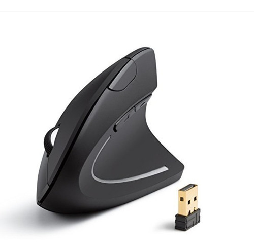 Imagen 3 de 10 de Ratón Óptico Ergonómico Vertical Inalámbrico 2,4ghz Premium
