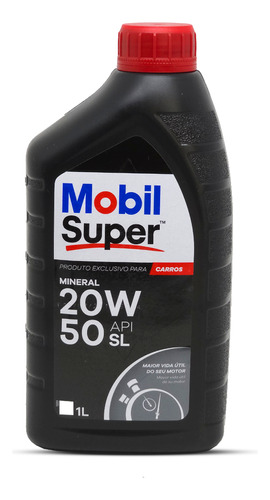 Óleo De Motor Lubrificante Mobil Super 20w50 Mineral API SL para carros