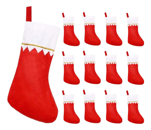 Yahpetes Medias De Navidad, 12 Piezas De Medias De Navidad,