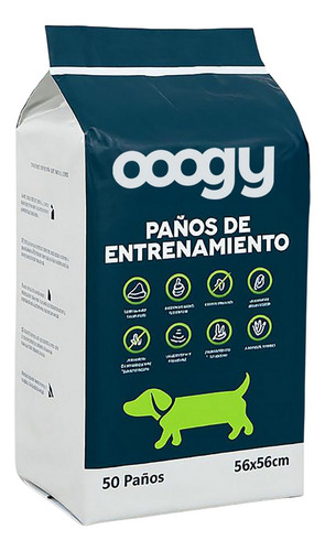 50 Paños Ultra Absorbentes Para Pis Perros 56 X 56 Cm Ooogy