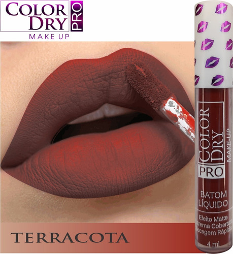 Batom Líquido Color Dry Pro - Efeito Matte - Terracota