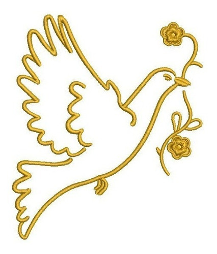 Matriz De Bordado Pomba Do Espírito Santo Batizado Batismo
