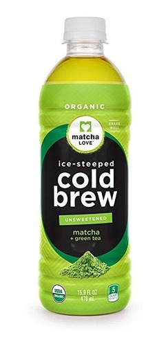 Matcha Cold Love Plus Brew Sin Azúcar Té Verde, 15,9 Botella