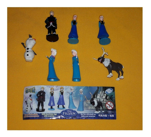 Frozen Coleccion 7 Figuras Grezon Tipo Kinder Sorpresa 