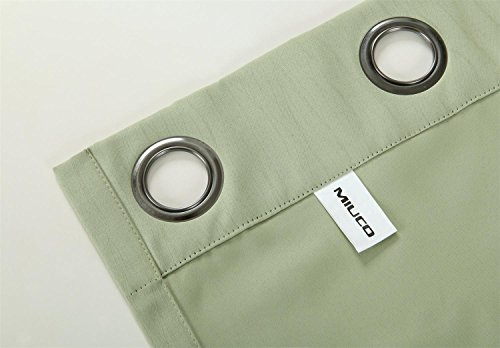 Paneles De Cortina Opaca Con Arandelas, Juego De 2