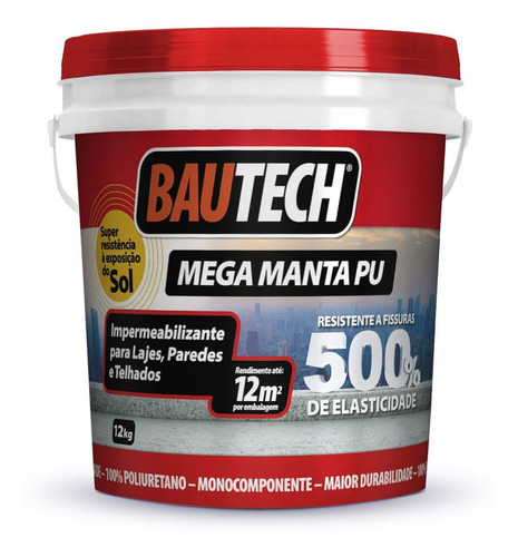 Bautech Mega Manta Pu Branca  12KG Ultra Premium