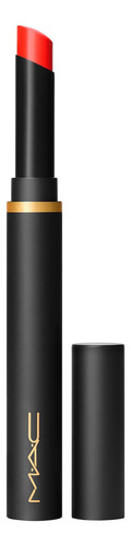 Labial Mac Powder Kiss Velvet Blur Slim Stick Color dedicada ao perigo