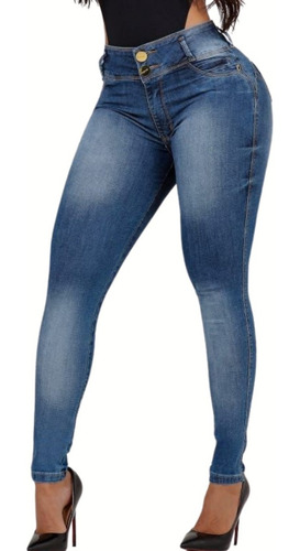 Imagem 1 de 3 de Calça Jeans Feminina Oxtreet Levanta Bumbum C/ Bojo Oxtreet