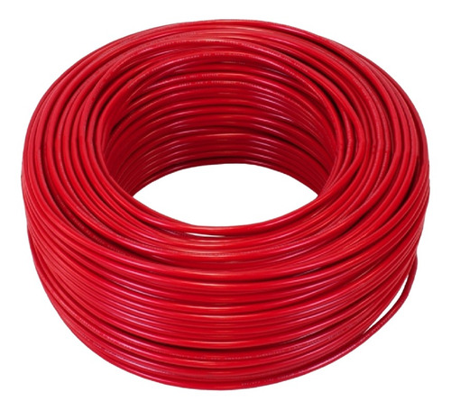 Cable Thw Cal. 10 Conductor Cobre Pvc Rollo 100m (rojo)