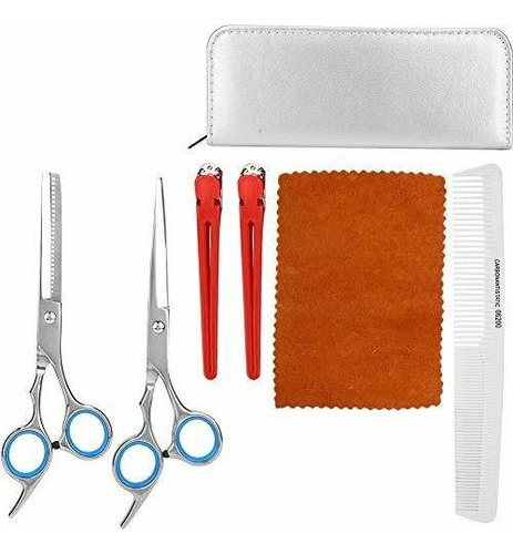 Filfeel Professional Handle Scissor-thinner Set, 5pcs Ha