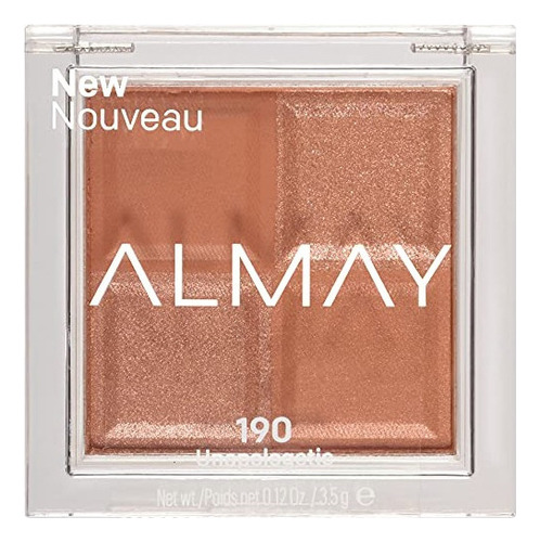 Almay Sombras De Ojos Quad Hipoalergenicas Color De La Sombra Unapologetic 190