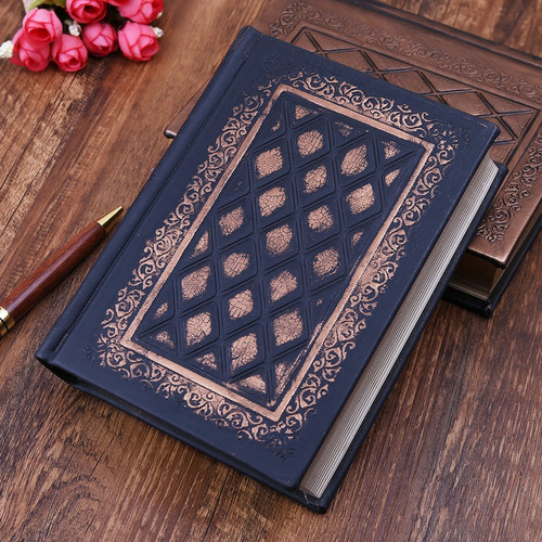 Retro Vintage Journal Diary Notebook Couro Em Branco Rígido