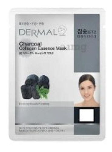 Mascarilla Coreana Dermal Carbon 100 Piezas 23g