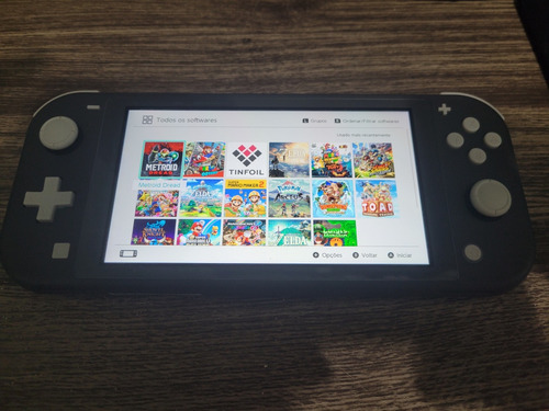 Nintendo Switch Lite Na Caixa Desbloqueado Com Cartão 128gb