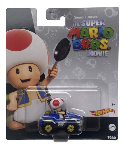 Hot Wheels Mario Kart - The Super Mario Bros Movie (toad)