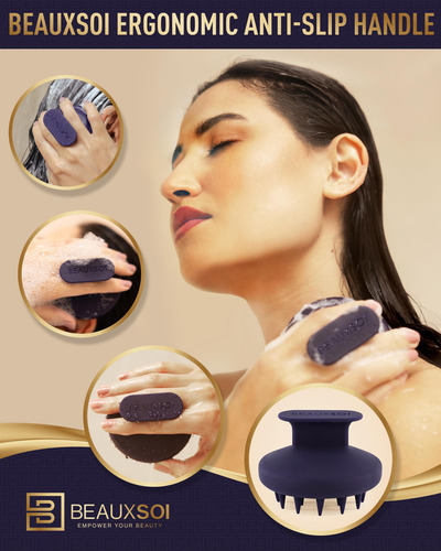 Cepillo De Champú De Silicona Beauxsoi Para Masajear El Cuer