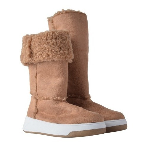 Botas De Corderito Abrigadas De Mujer Gamuza Kaila - Ferraro