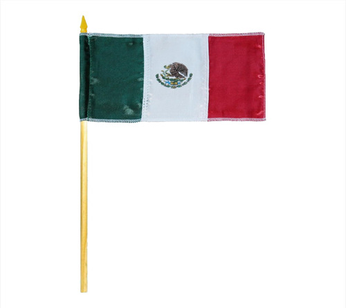 Decoración Bandera Mexic Num # 5 Tela Fiesta Mexicano 10 Pz