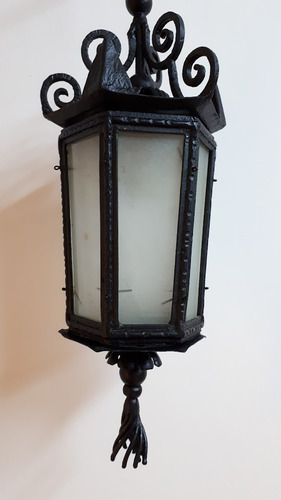 Antiguo Farol De Hierro Martele 1 Luz (Usado)