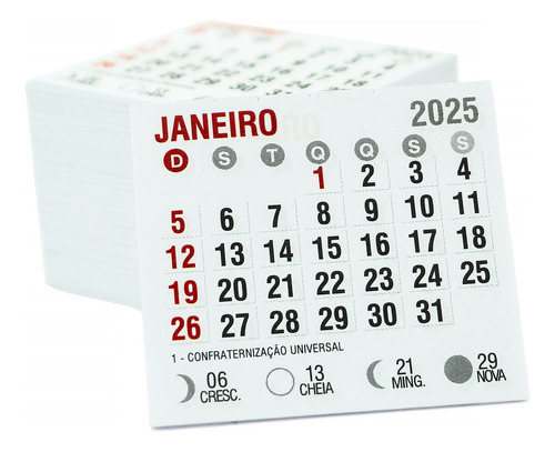 100 Bloco De Calendário Para Ímã De Geladeira 2025 