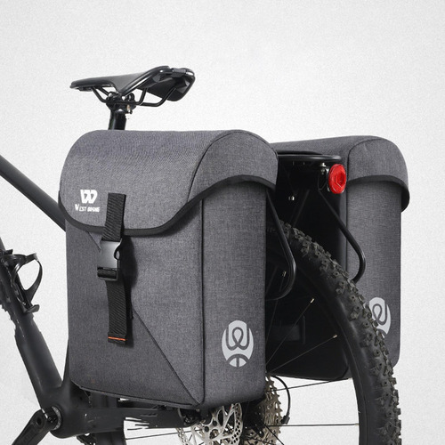 Alforjas Dobles Para Bicicleta, Bolsa Trasera Reflectante