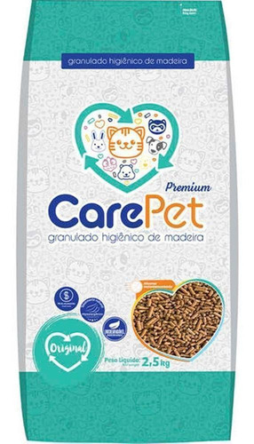 Granulado Higiênico De Madeira Para Gatos (2,5kg) - Care Pet
