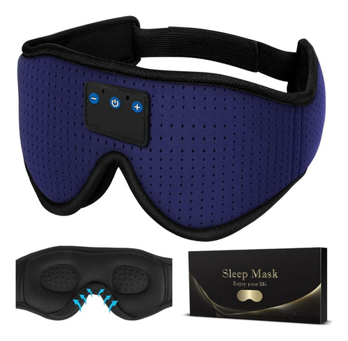 Tapa Olhos C/ Fone De Ouvido Máscara 3d Dormir Bluetooth 5.2
