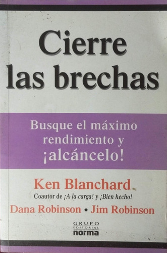Libro Fisico Cierre Las Brechas Ken Blanchard