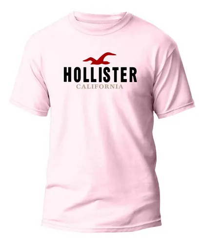 Camiseta hollister online rosa