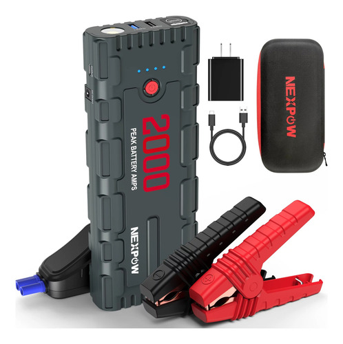 Arrancador De Bateria Nexpow Portatil Carga Rapida 2000a
