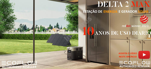 Ecoflow Delta 2 Max Estação Energia Gerador Solar Portátil
