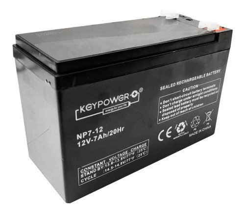Bateria Gel Recargable 12v9a KeyPower 12v 9ah 9a Alarma Ups Dsc
