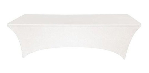 Banquete Cuadros Pro Blanco Mantel De Spandex Entallado Rect