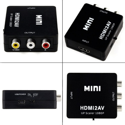 Imagem 5 de 10 de Conversor Hdmi Rca Av Video Composto Tv Tubo Monitor Xbox Pc