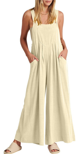 Monos Plus Con Overoles Para Mujer, Talla Ancha, Sin Mangas