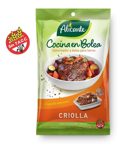 Alicante Cocina En Bolsa Saborizador Criolla X 30 Gr