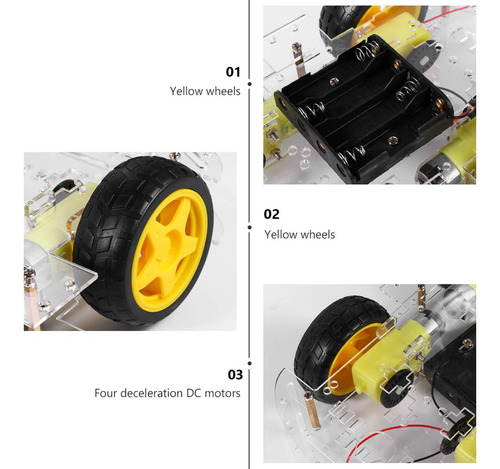 Kit Chasis Robot 4wd - Compatible Con Arduino Y Pi