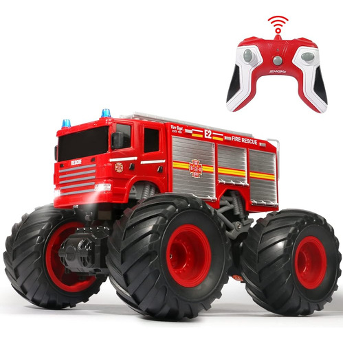 Vijisuki Control Remoto Camión De Bomberos Monster Truck Toy