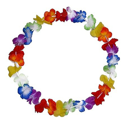 Pack 6 Unidades Collar Hawaiano Flores Fiesta Somoscotillon 