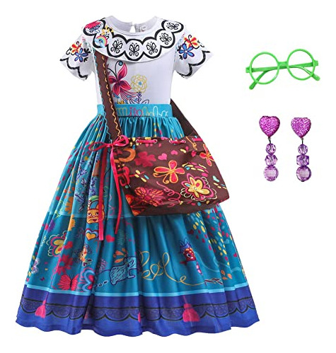 Encanto Mirabel Traje Para Niñas Cosplay Isabella Lpc2z