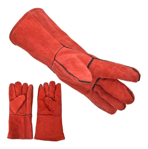 Guantes De Piel De Vacuno, Par De Guantes De Soldadura Divid