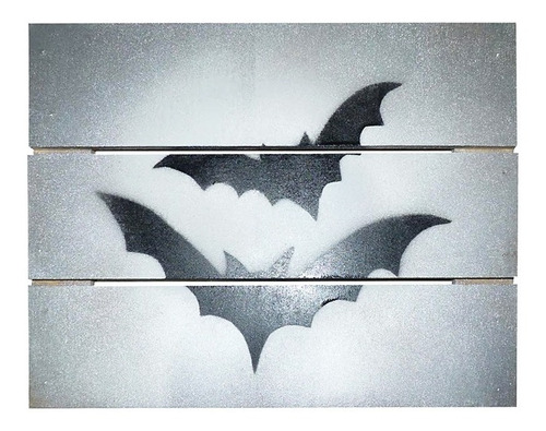 Placa Decorativa Morcegos
