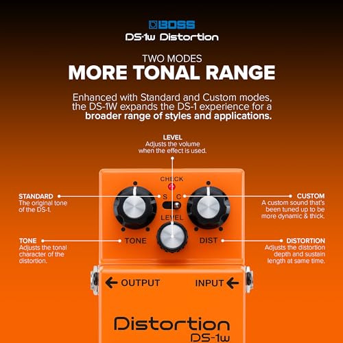 Pedal De Distorsión Boss Ds-1w Waza Craft